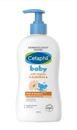 Cetaphil Baby Wash & Shampoo with Organic Calendula (400ml)