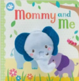 Mommy and Me Finger Puppet Board Book for babies and toddlers, new moms, baby shower or Mother's Day gifts